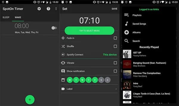 Galaxy S20 clock app lets you set Spotify as the alarm