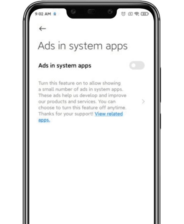 Disable Ads in MIUI 12 with a single toggle