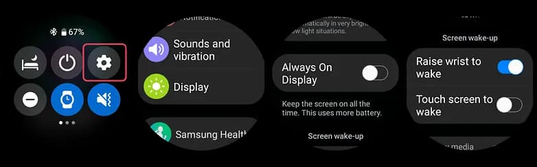 Galaxy Watch 5 settings