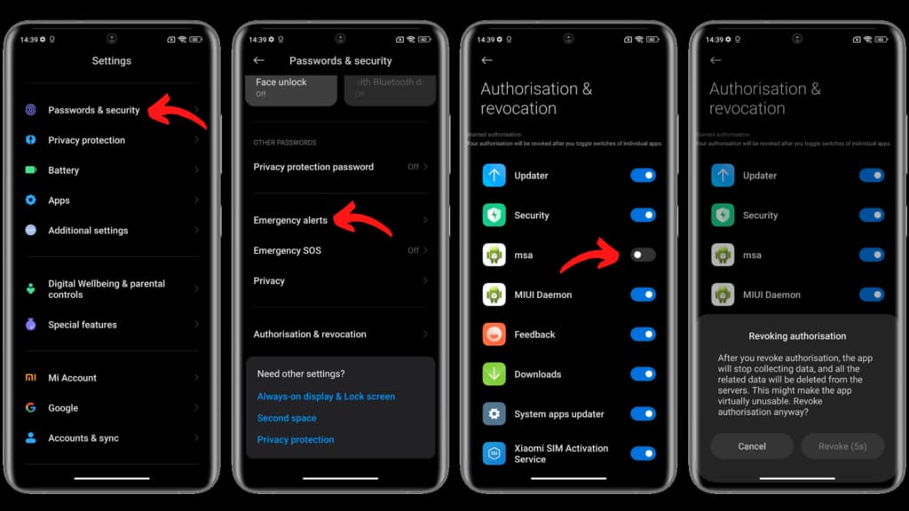 xiaomi hyperos disable system ads MSA
