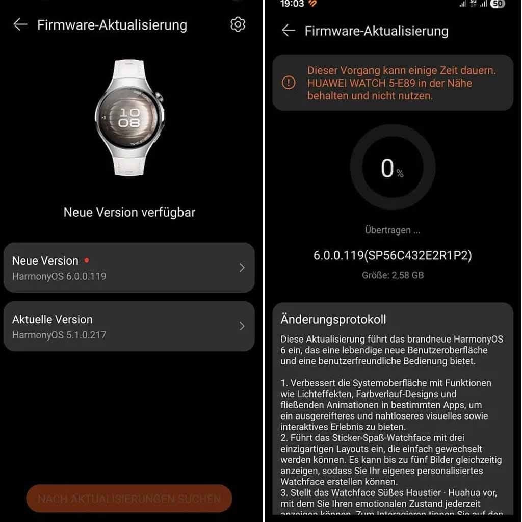 Global Huawei Watch 5 tipped to receive HarmonyOS 6 upgrade
