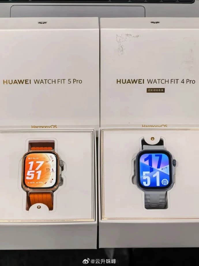 First Look at Huawei Watch Fit 5 Pro compared to huawei fit 4 pro