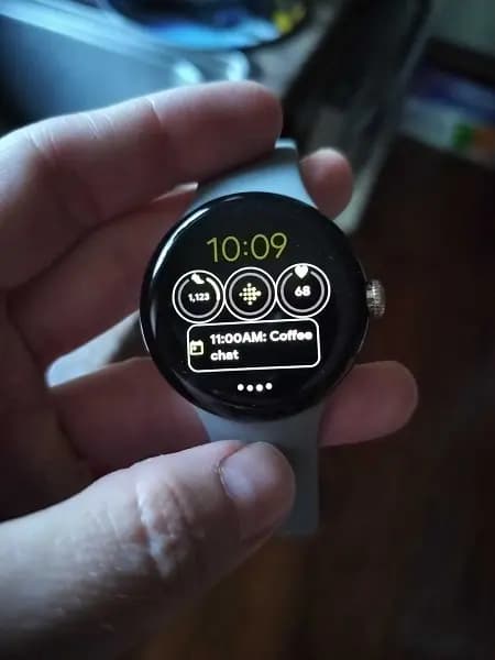 "At a Glance" on your watch face google pixel watch