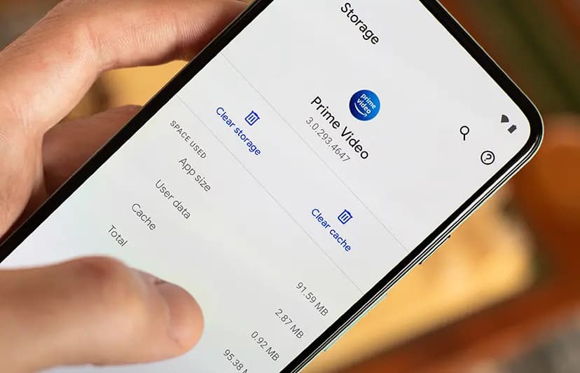 Clear app cache, not app storage