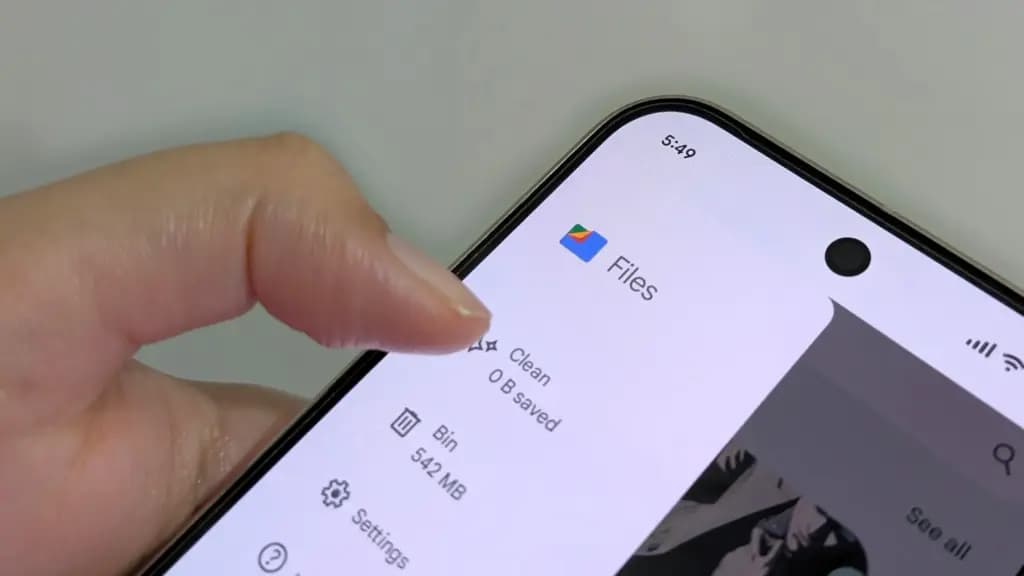 google files clean app storage