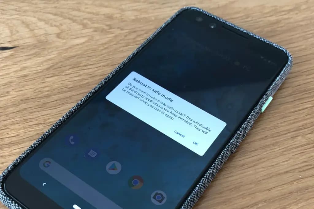 android safe _mode pixel