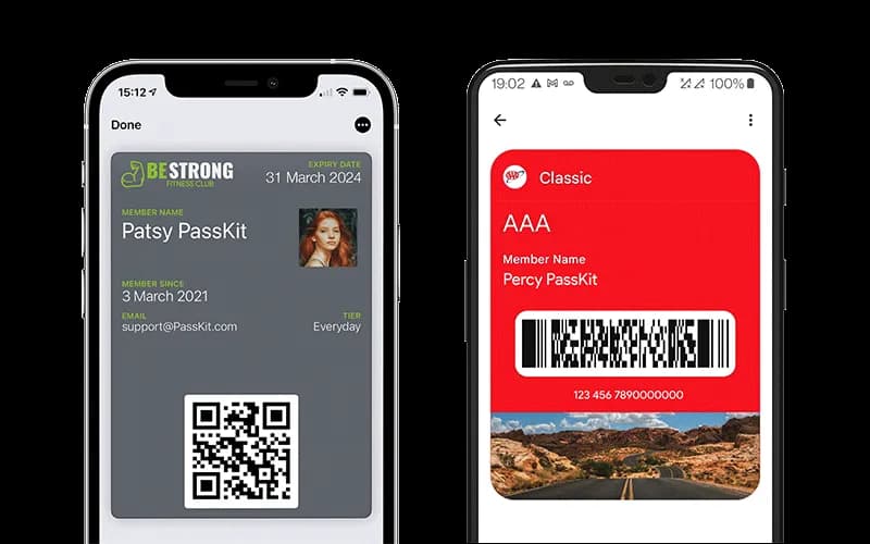 Loyalty cards on google wallets
