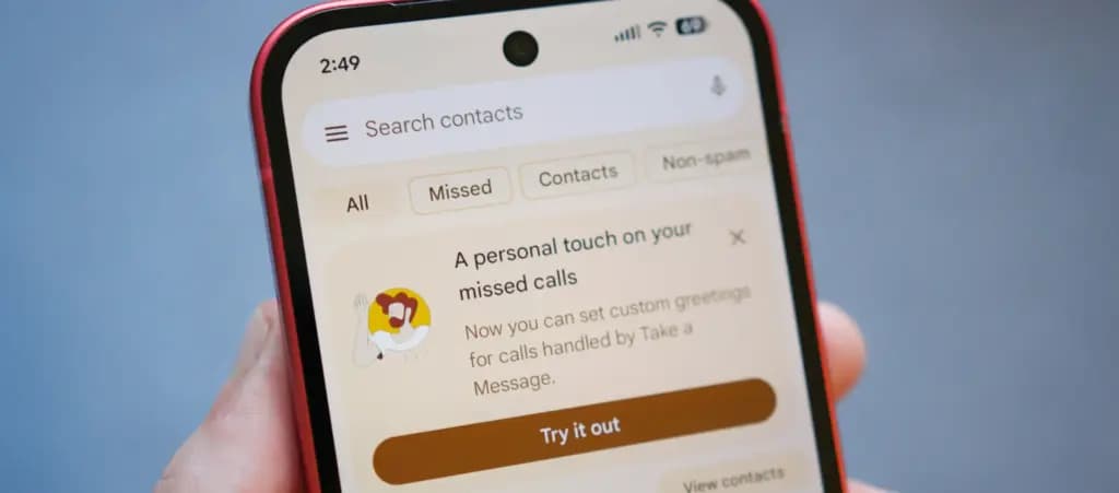 custom take a message google phone