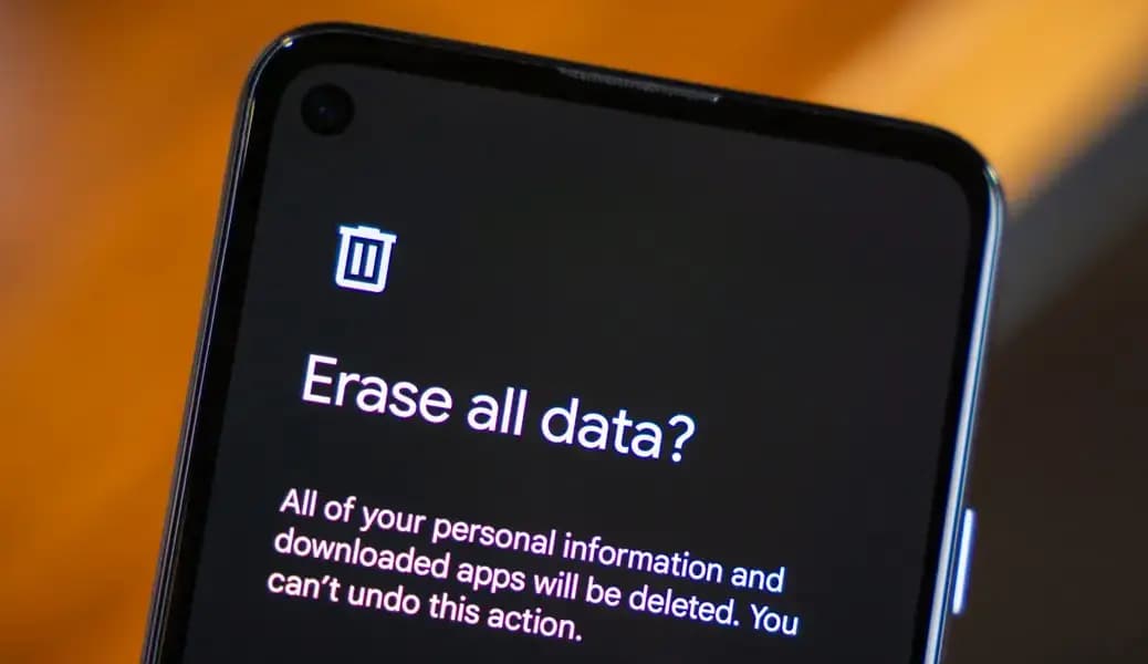 Android factory reset stock