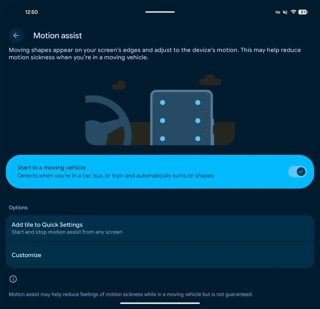 Google's Motion Assist Android