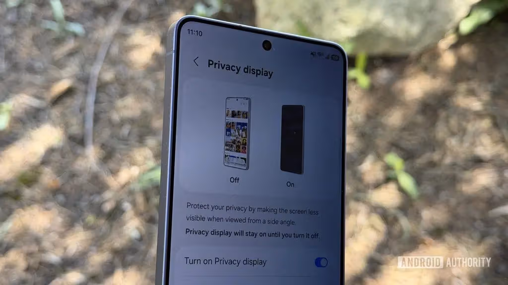 samsung S27 Ultra display privacy