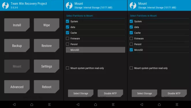 twrp mount system