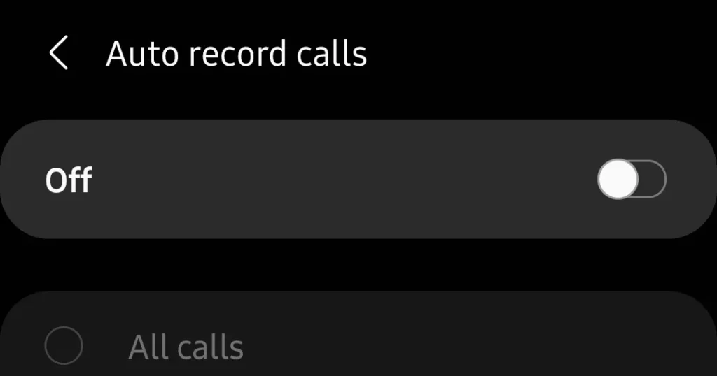 enable auto record calls