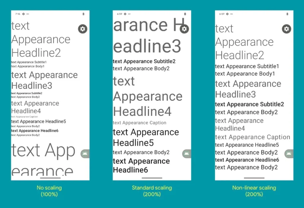android 14 new features font