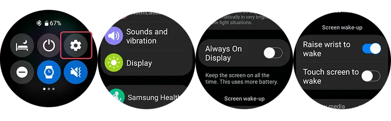 Galaxy Watch 5 settings