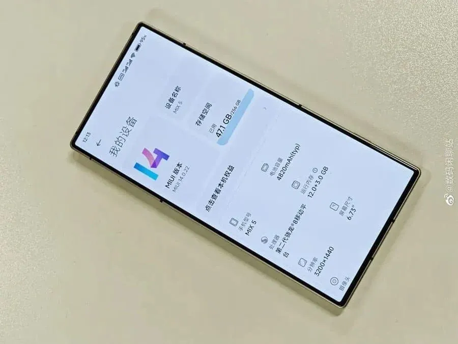 xiaomi mix 5