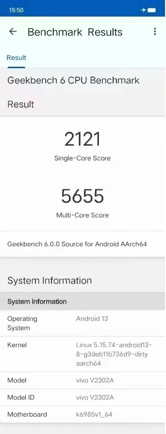 Dimensity 9200+ geekbench