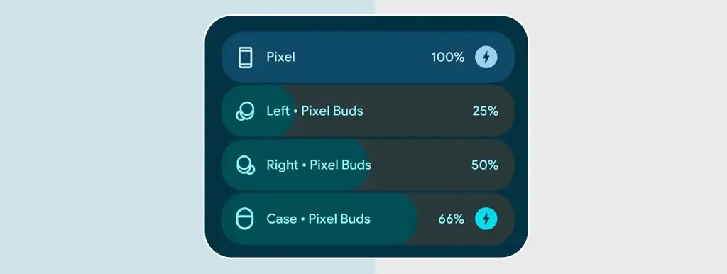 pixel Battery Widgets