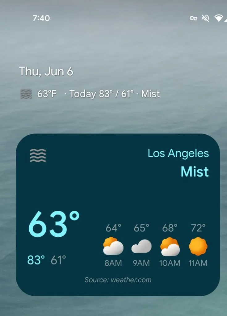 pixel weather widgets