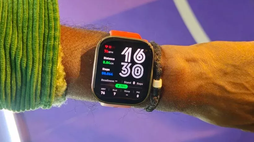 Amazfit Bip 6 on hand