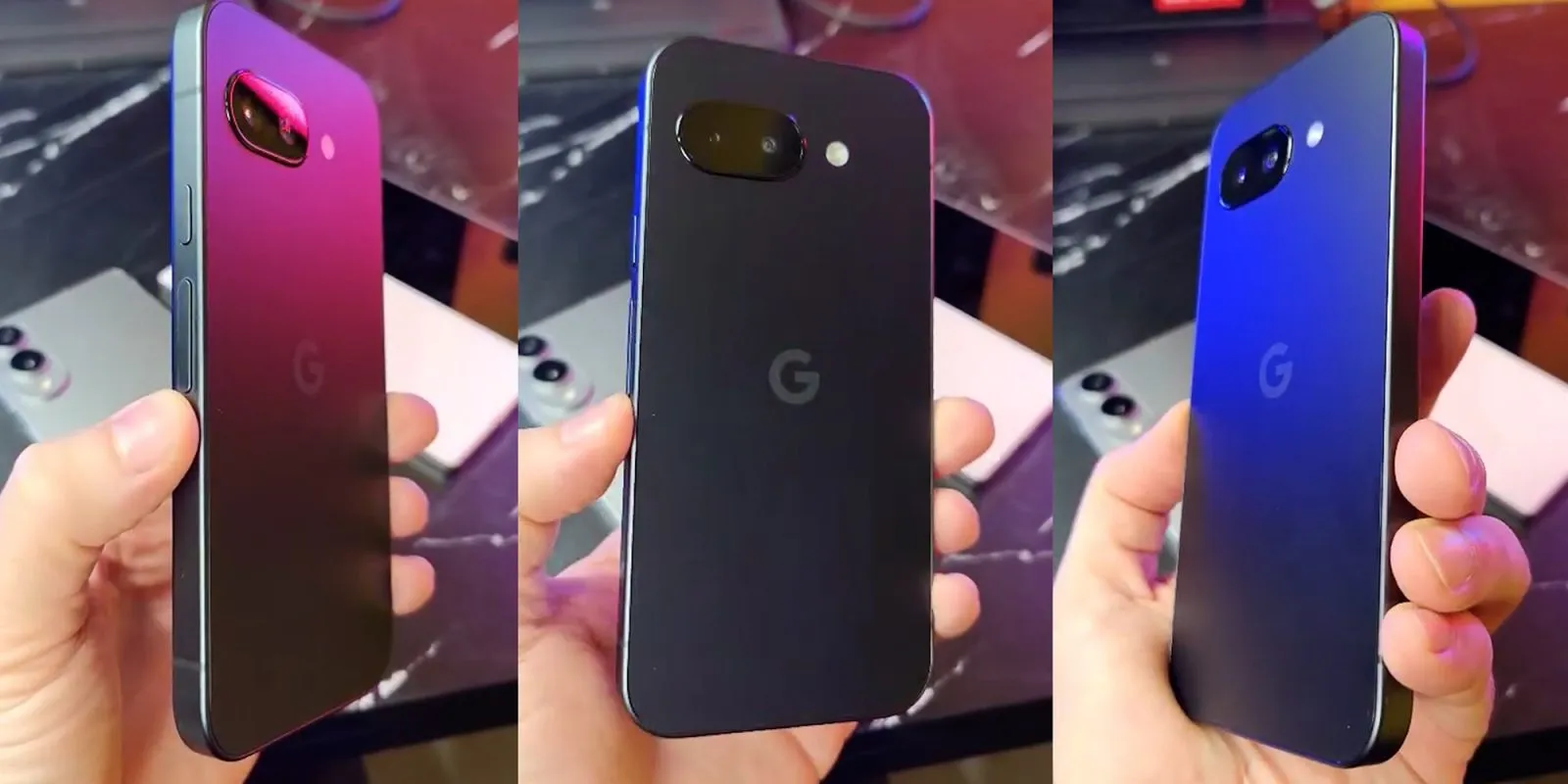 A hands-on video shows the Google Pixel 9a being leaked.