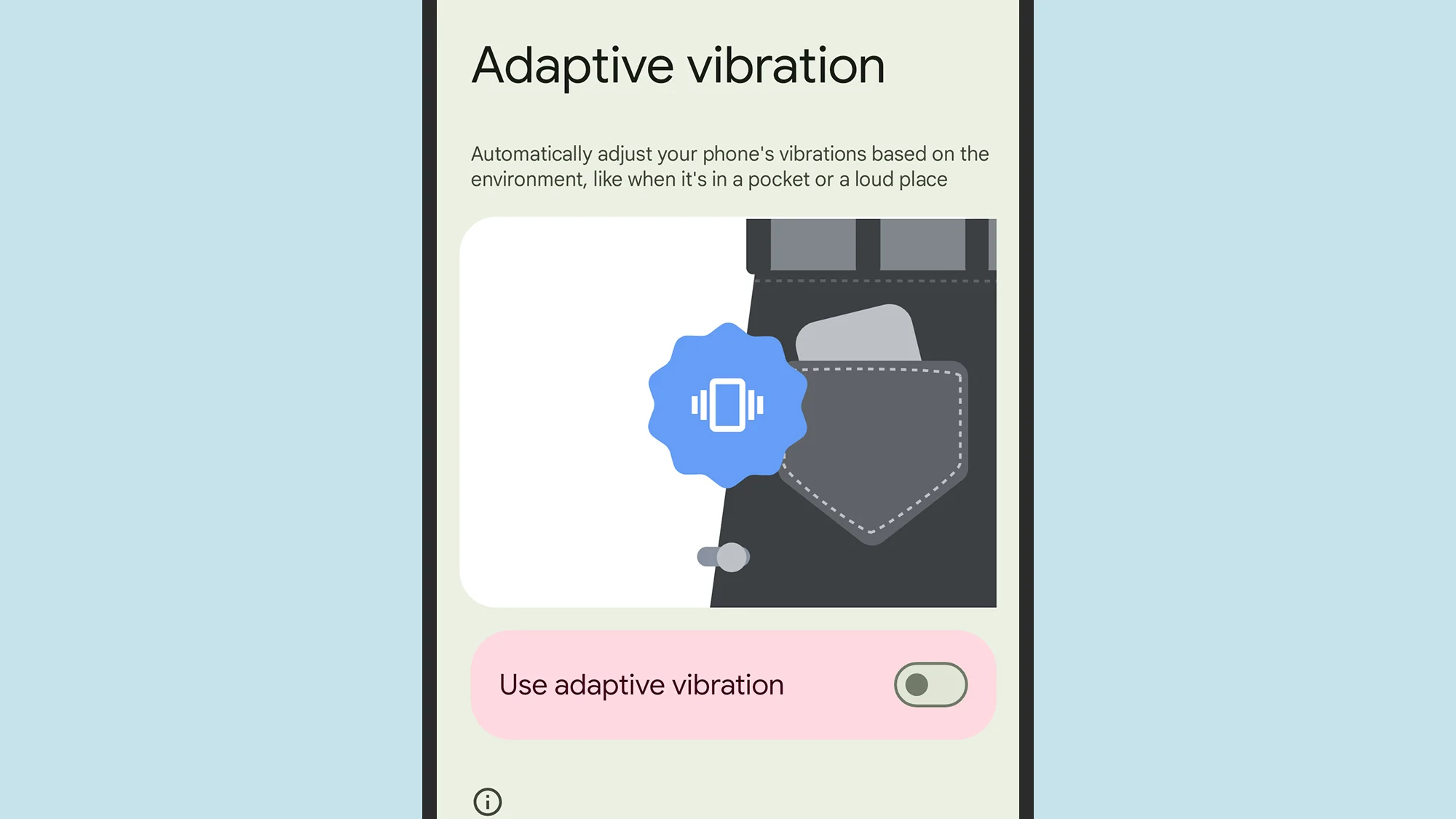 adaptive vibration android 15