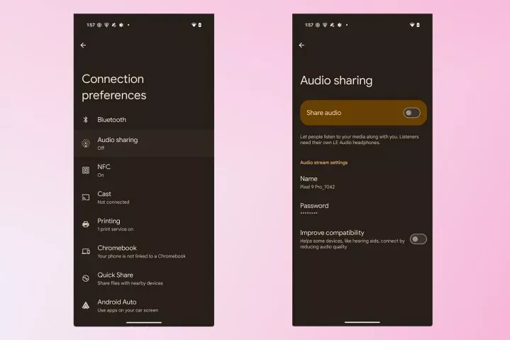 How to enable Auracast in Android 16 - audio sharing feature 3 Auracast audio sharing