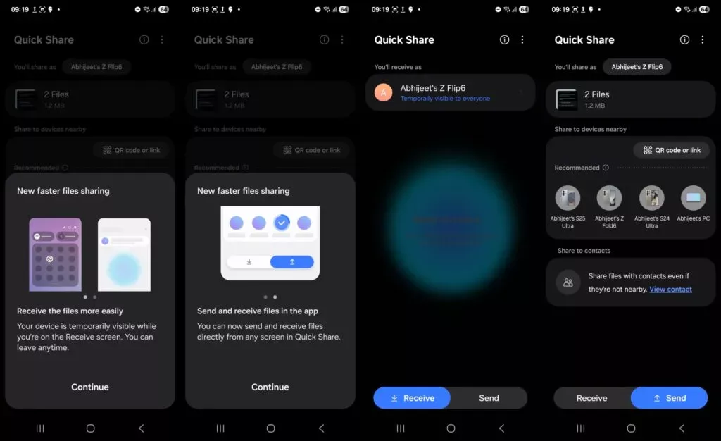 #rumor - Samsung is preparing One Ui 8 public beta for on Galaxy S25 6 one ui 8 quick share