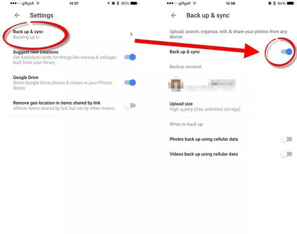 How to back up your Android phone 7 google photos enable back upyour Android devices photos and videos