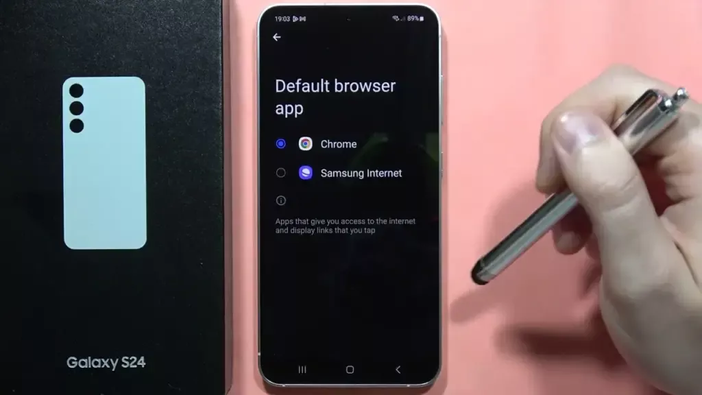 How to change the default apps on new Android devices 7 change default broser on OneUI Samsung