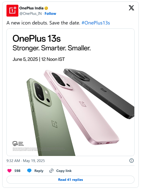 OnePlus 13s to be released for global market - small and powerful 6 OnePlus 13s global release announcement