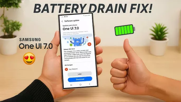 How to fix the battery drain on Samsung Galaxy devices running One UI 7 7 oneui 7 battery drain how to