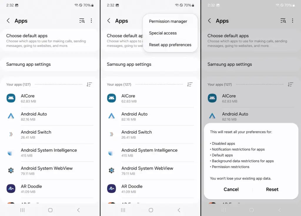 How to change the default apps on new Android devices 8 reset default apps on Android