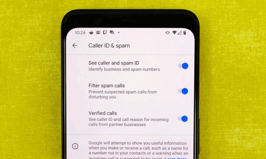 10 settings you need to change to improve your Pixel experience 6 caller ID and spam ID