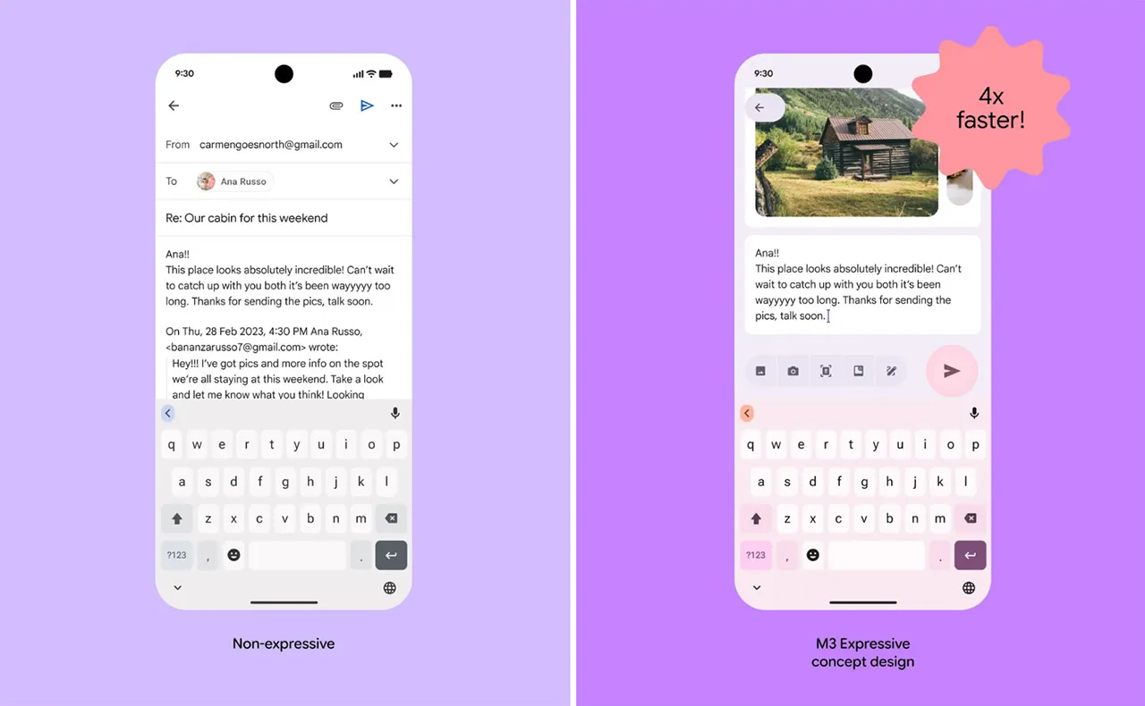 google material 3 expressive gmail