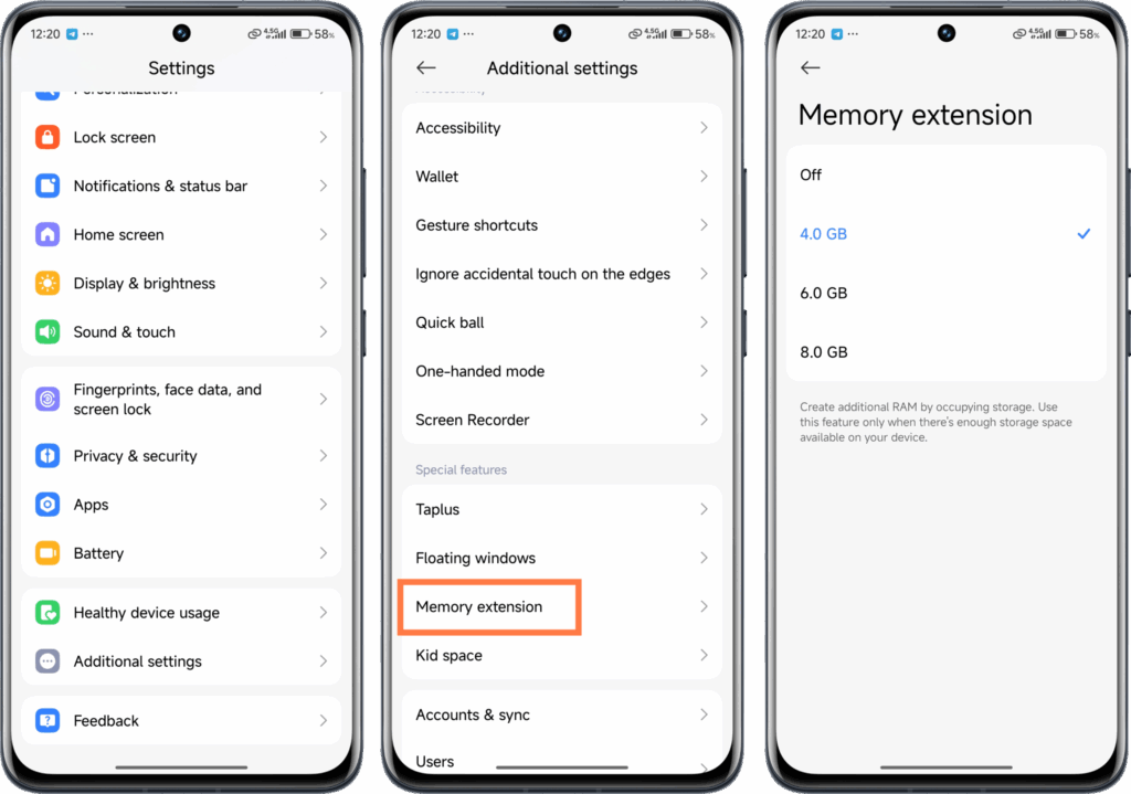 Performance trick on Xiaomi devices - RAM expansion 4 xiaomi RAM expansion