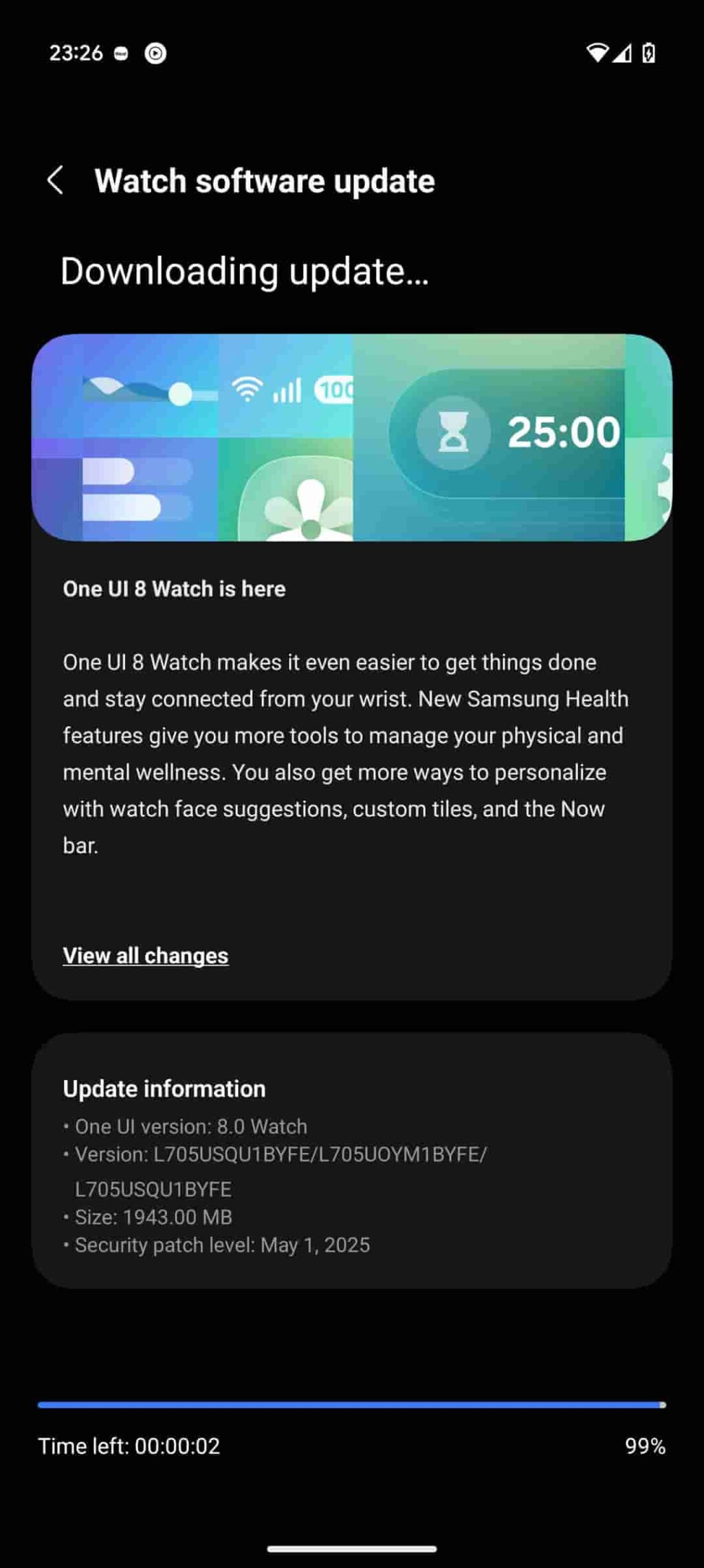 Samsung begins rolling out the stable update for the One UI 8 Watch in the US 4 oneui 8 watch stable update