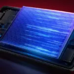 Redmi phone showing the battery