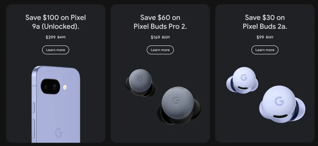 Black friday week #deals: Galaxy Watch 8 from $280, Z Fold 7 $400 off 3 Google Black Friday Pixel 2025 deals 02