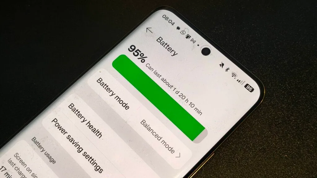 battery life on an android phone