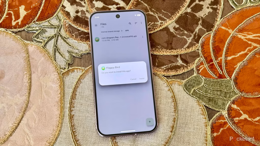 android sideloading an app