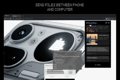 nothing warp send files to mac from android